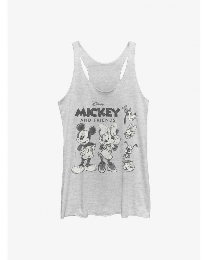 Disney Mickey Mouse Mickey Friends Sketch Girls Tank $7.04 Tanks