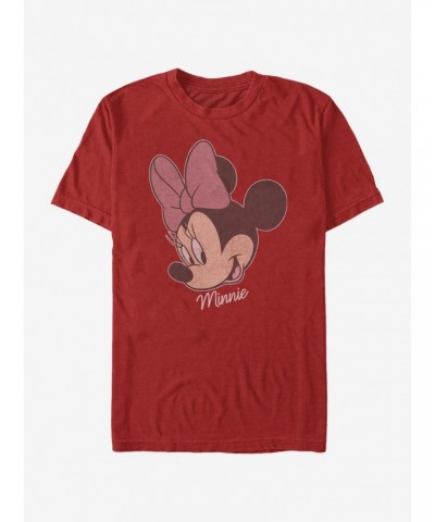 Disney Mickey Mouse Minnie Big Face Distressed T-Shirt $6.12 T-Shirts