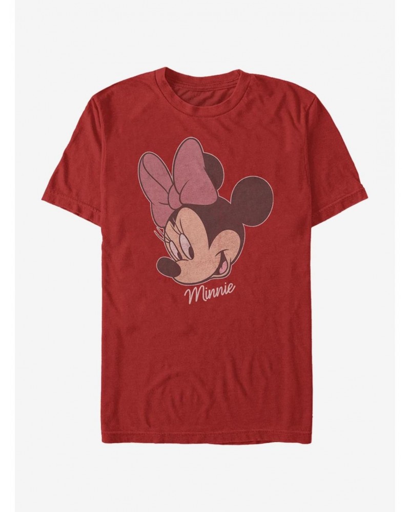 Disney Mickey Mouse Minnie Big Face Distressed T-Shirt $6.12 T-Shirts