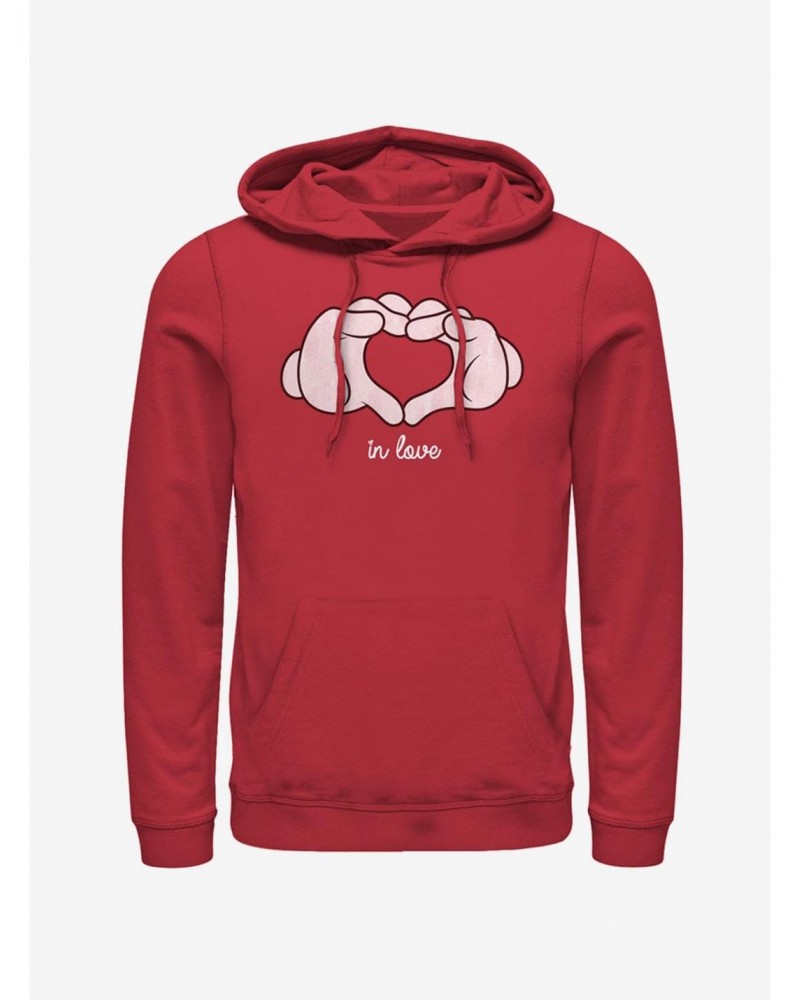 Disney Mickey Mouse Glove Heart Hoodie $15.09 Hoodies