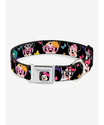 Disney Minnie Mouse Expressions Seatbelt Buckle Dog Collar $10.21 Pet Collars