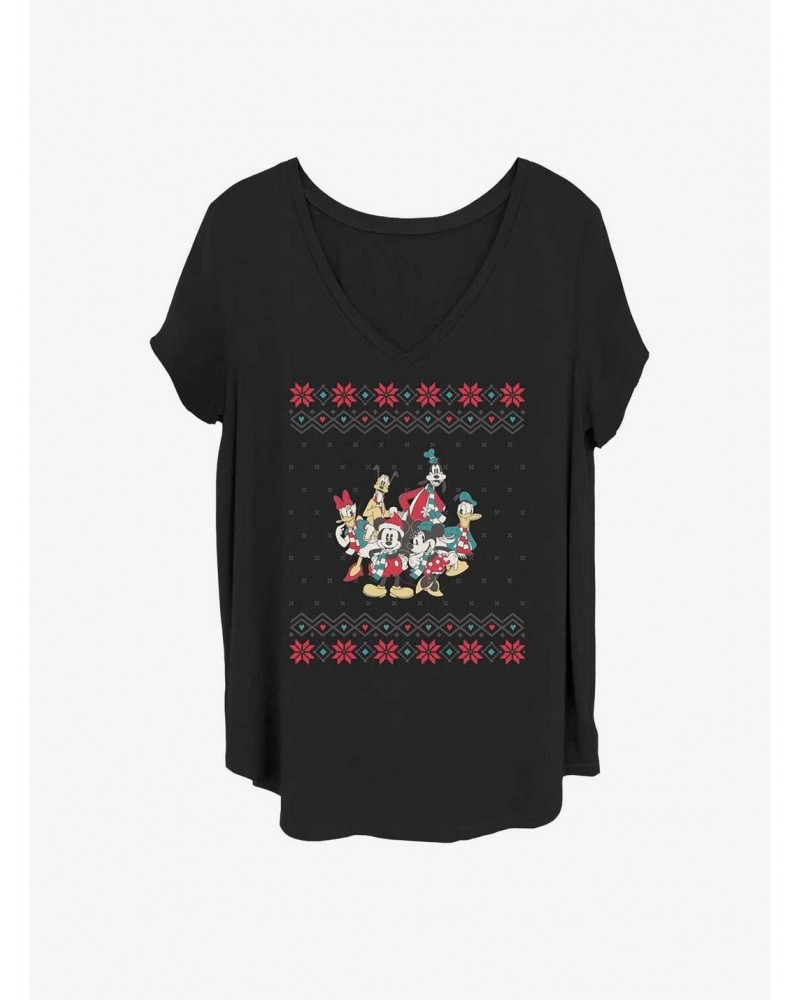 Disney Mickey Mouse Mickey And Friends Christmas Girls T-Shirt Plus Size $8.55 T-Shirts