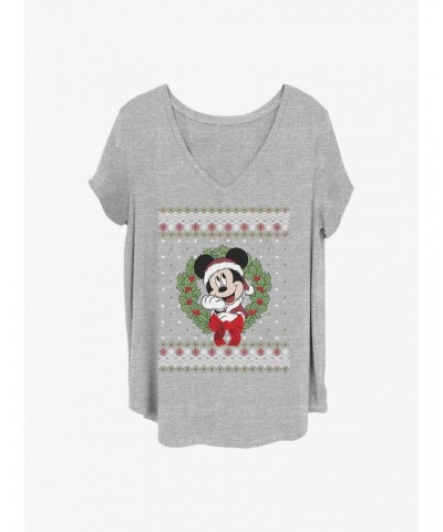 Disney Mickey Mouse Mickey Sweater Girls T-Shirt Plus Size $9.25 T-Shirts