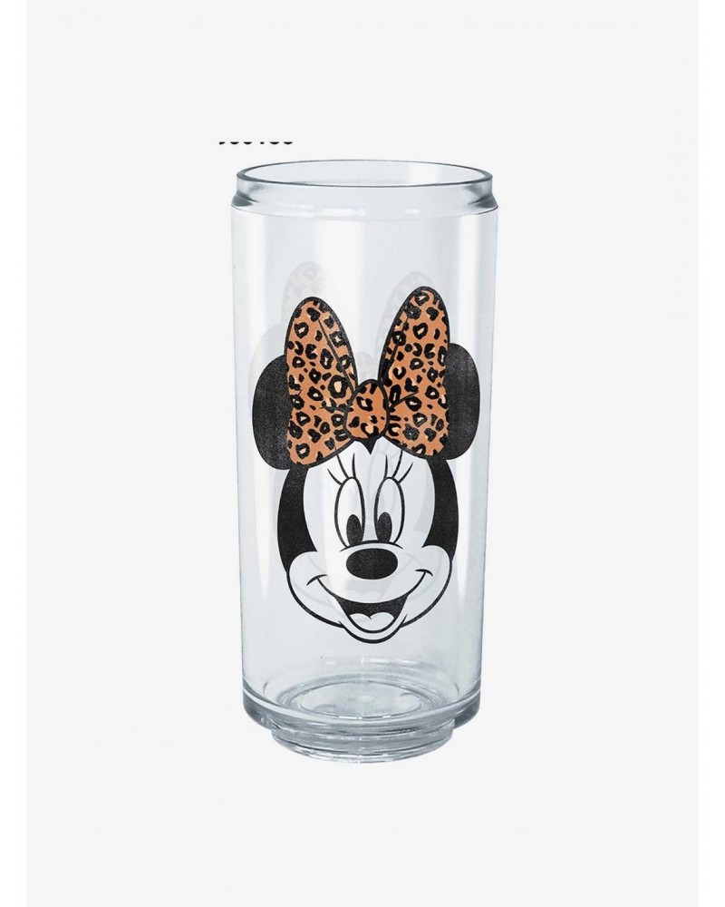 Disney Mickey Mouse Minnie Leopard Bow Can Cup $5.34 Cups