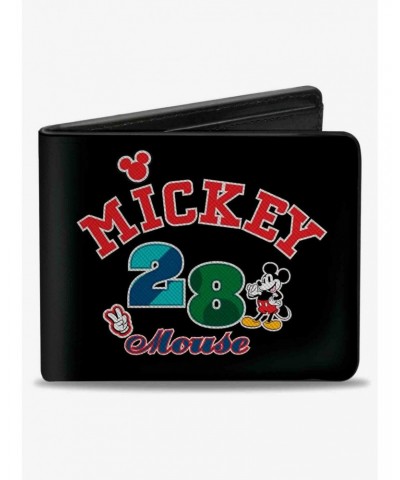Disney Mickey Mouse 28 Pose and Icons Bifold Wallet $8.36 Wallets