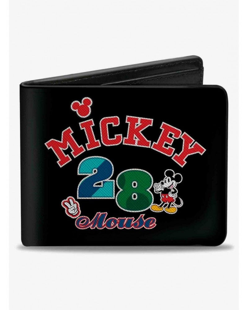 Disney Mickey Mouse 28 Pose and Icons Bifold Wallet $8.36 Wallets