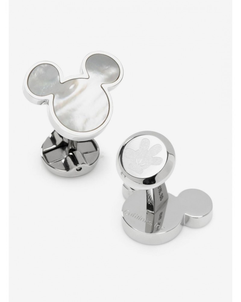 Disney Mickey Mouse Mother Of Pearl Cufflinks $60.45 Cufflinks