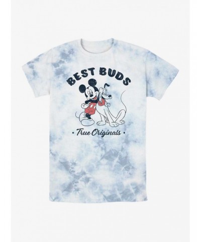 Disney Mickey Mouse Best Buds Mickey & Pluto Tie-Dye T-Shirt $8.08 T-Shirts