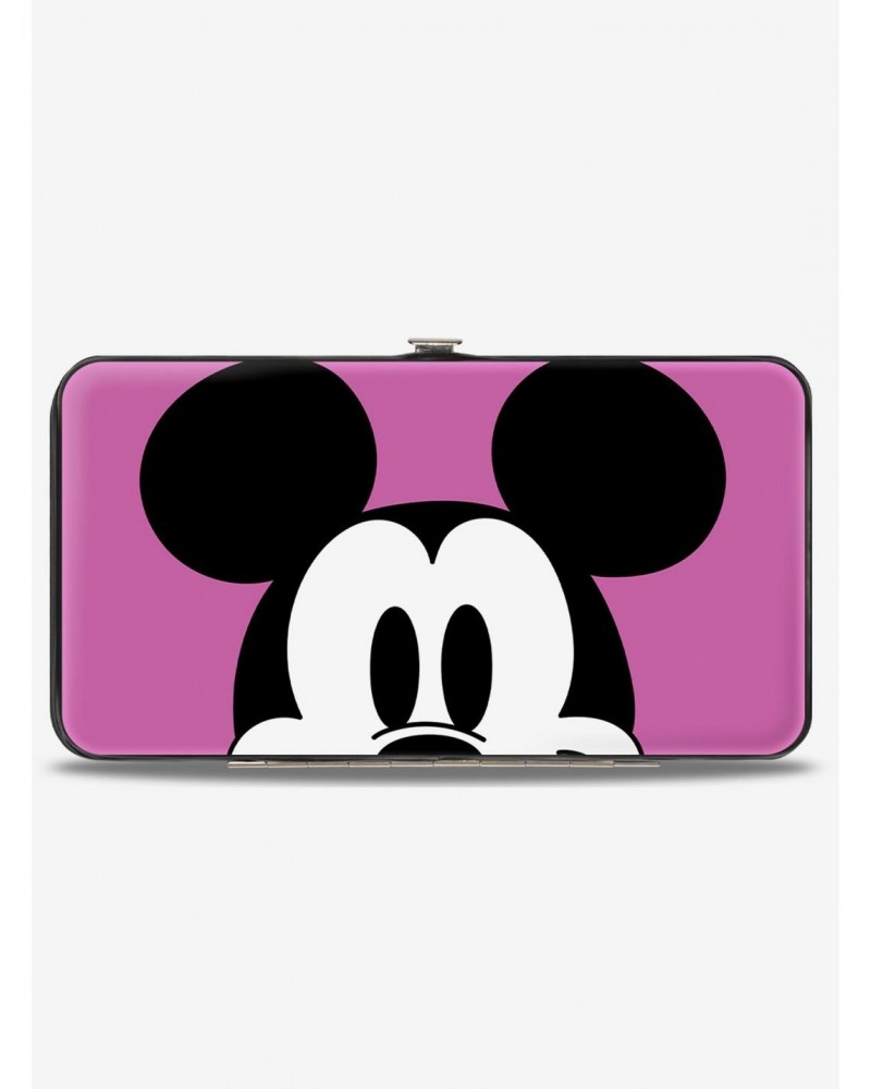 Disney Mickey Mouse Face Character Close Up and Autograph Hinged Wallet $8.93 Wallets