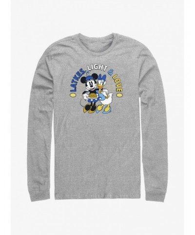 Disney Mickey Mouse Latkes Light & Love Minnie and Daisy Long-Sleeve T-Shirt $11.32 T-Shirts