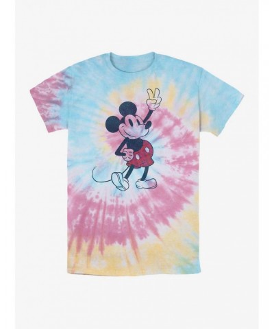 Disney Mickey Mouse Peace Mickey Tie Dye T-Shirt $7.87 T-Shirts