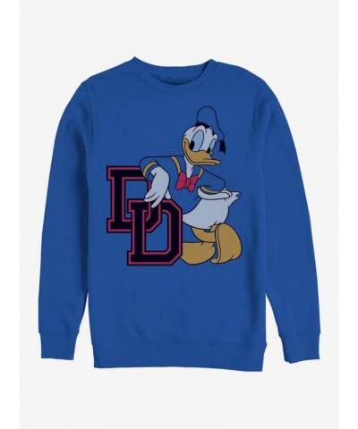 Disney Donald Duck Donald College DD Sweatshirt $11.81 Sweatshirts