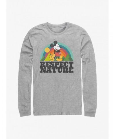 Disney Mickey Mouse Respect Nature Long-Sleeve T-Shirt $11.84 T-Shirts