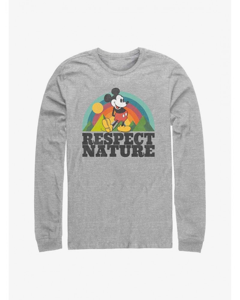 Disney Mickey Mouse Respect Nature Long-Sleeve T-Shirt $11.84 T-Shirts