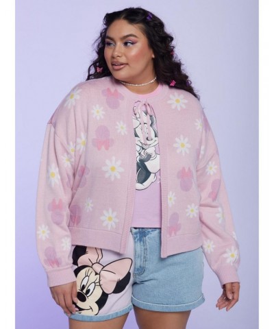 Her Universe Disney Minnie Mouse Y2K Tie-Front Skimmer Girls Cardigan Plus Size $20.77 Cardigans