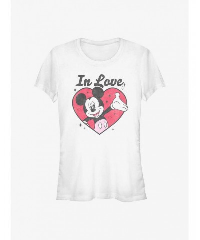 Disney Mickey Mouse Mickey In Love Girls T-Shirt $7.37 T-Shirts