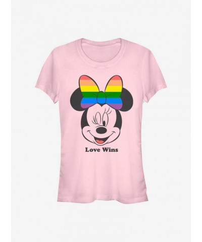 Disney Minnie Mouse Love Wins Girls T-Shirt $8.17 T-Shirts