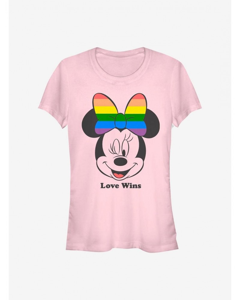 Disney Minnie Mouse Love Wins Girls T-Shirt $8.17 T-Shirts