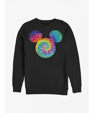 Disney Mickey Mouse Mickey Tie Dye Fill Crew Sweatshirt $13.87 Sweatshirts