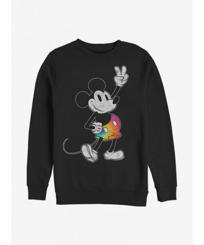 Disney Mickey Mouse Tie Dye Mickey Crew Sweatshirt $11.81 Sweatshirts