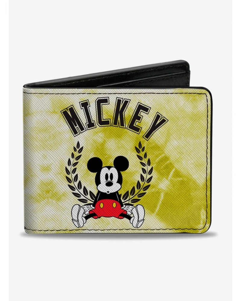 Disney Mickey Mouse Sitting Crest Tie Dye Bifold Wallet $6.69 Wallets