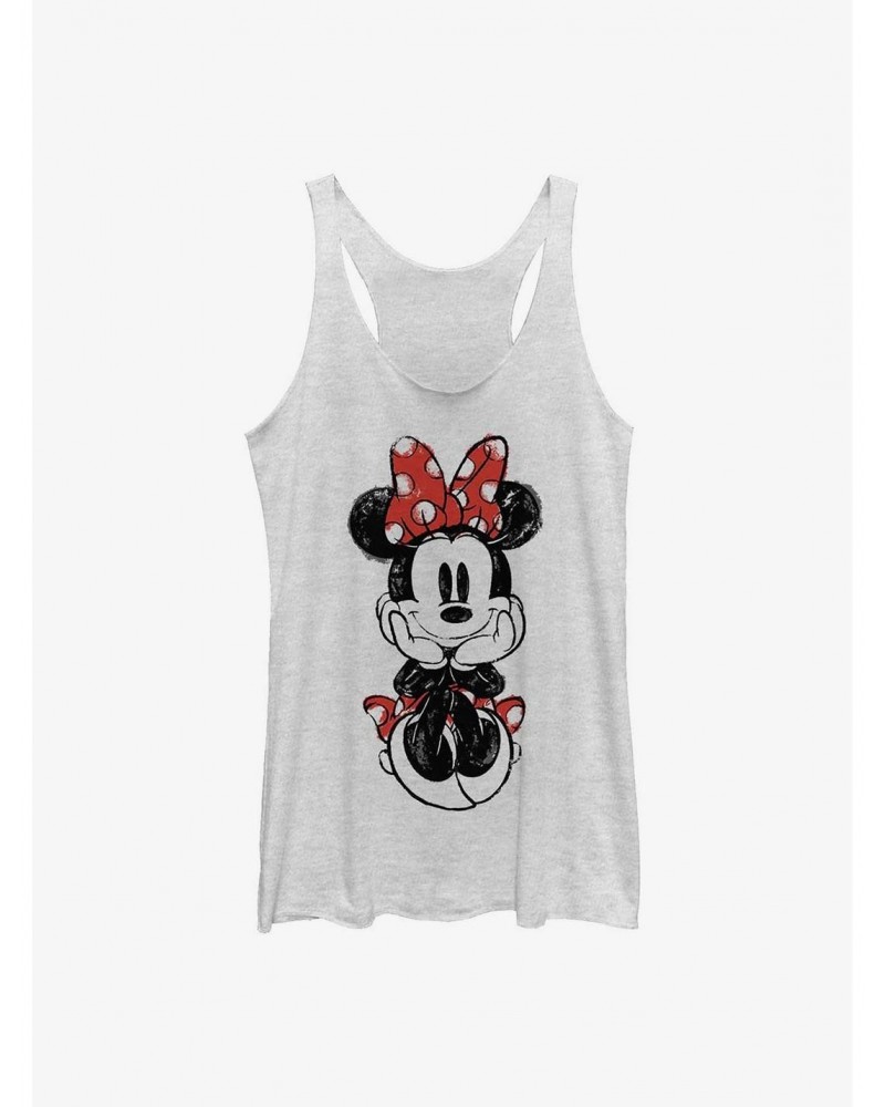 Disney Minnie Mouse Sitting Minnie Sketch Girls Tank $9.74 Tanks