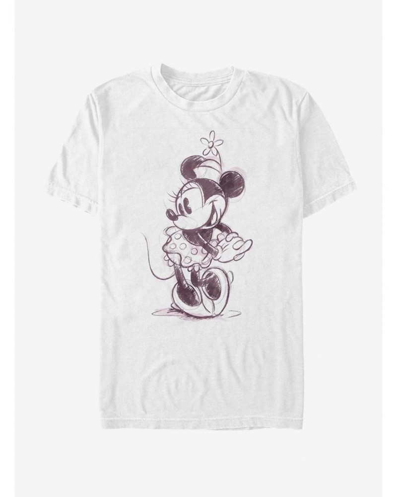 Disney Minnie Mouse Sketch Minnie T-Shirt $8.41 T-Shirts