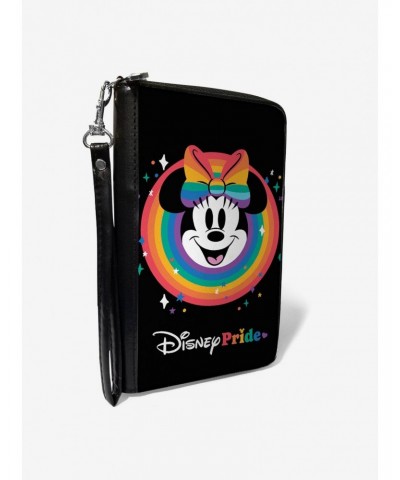 Disney Minnie Mouse Disney Pride Smiling Face Rainbow Zip Around Wallet $12.56 Wallets