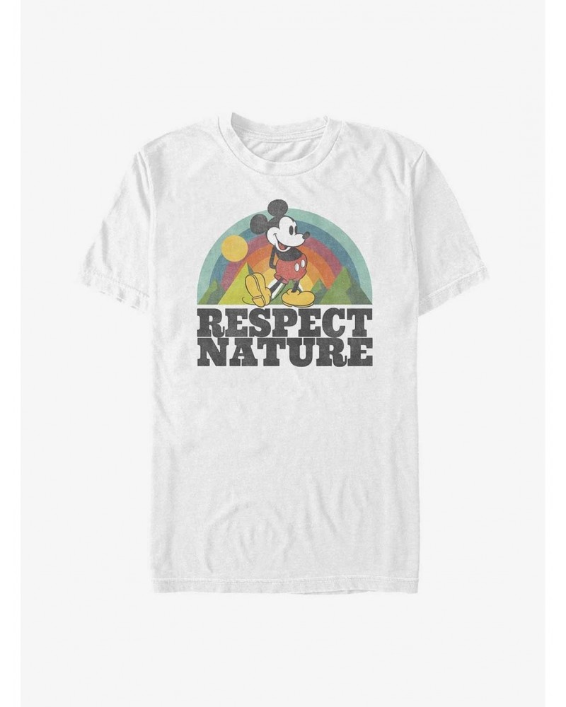 Disney Mickey Mouse Respect Nature T-Shirt $6.12 T-Shirts