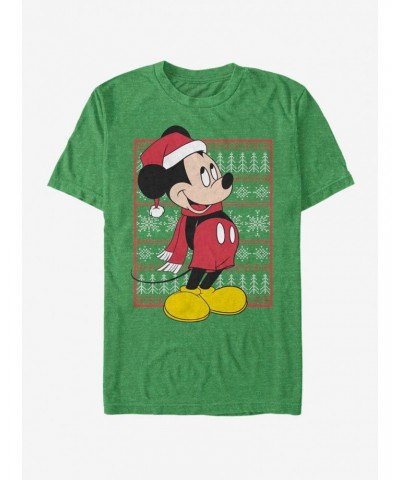 Disney Mickey Mouse Holiday Mickey Ugly Sweater T-Shirt $8.80 T-Shirts