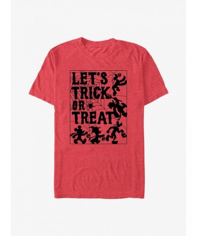 Disney Mickey Mouse Let's Trick or Treat Spiderweb T-Shirt $6.12 T-Shirts