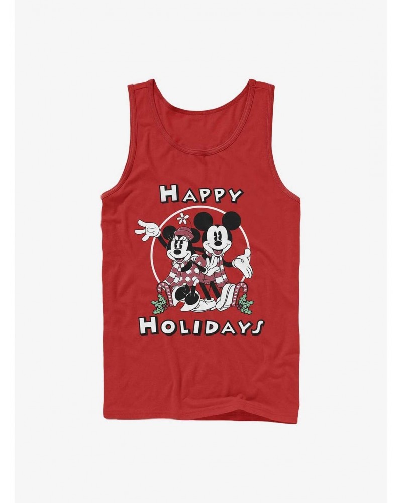 Disney Mickey Mouse Mickey & Minnie Holiday Tank $6.77 Tanks