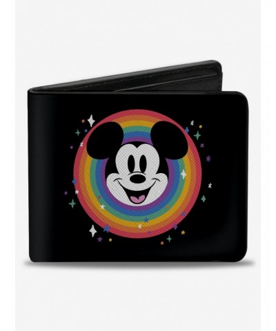 Disney Mickey Mouse Smiling Face and Pride Signature Bifold Wallet $6.79 Wallets