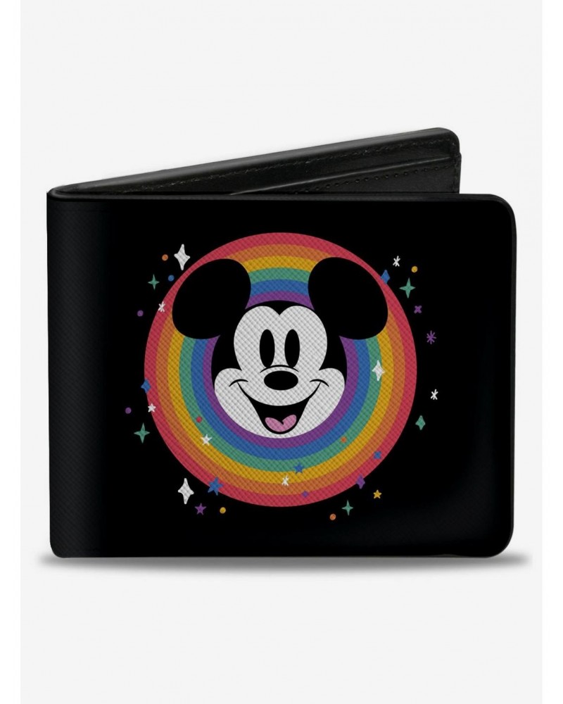 Disney Mickey Mouse Smiling Face and Pride Signature Bifold Wallet $6.79 Wallets