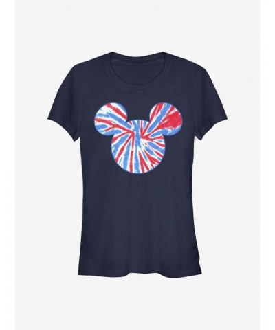 Disney Mickey Mouse Tie Dye America Girls T-Shirt $6.37 T-Shirts