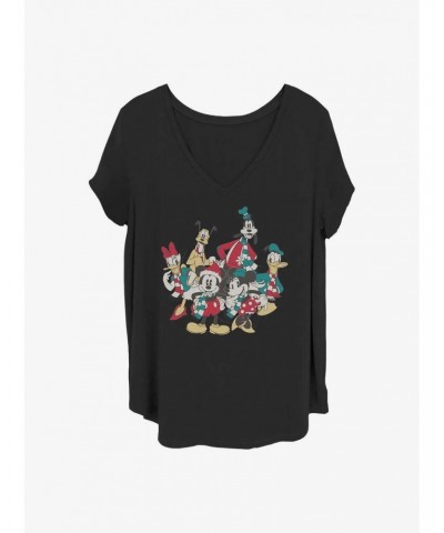 Disney Mickey Mouse Holiday Group Girls T-Shirt Plus Size $10.40 T-Shirts