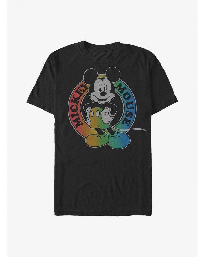 Disney Mickey Mouse Rainbow Mouse T-Shirt $6.31 T-Shirts