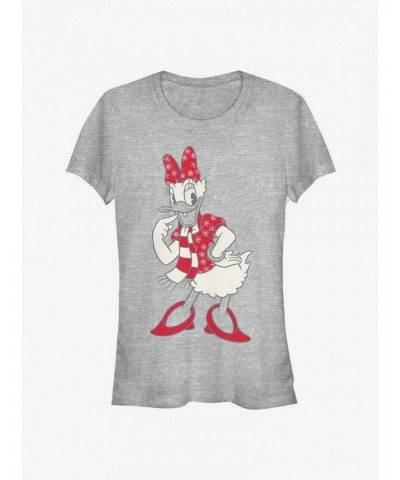 Disney Daisy Duck Holiday Snowflake Outfit Classic Girls T-Shirt $6.77 T-Shirts