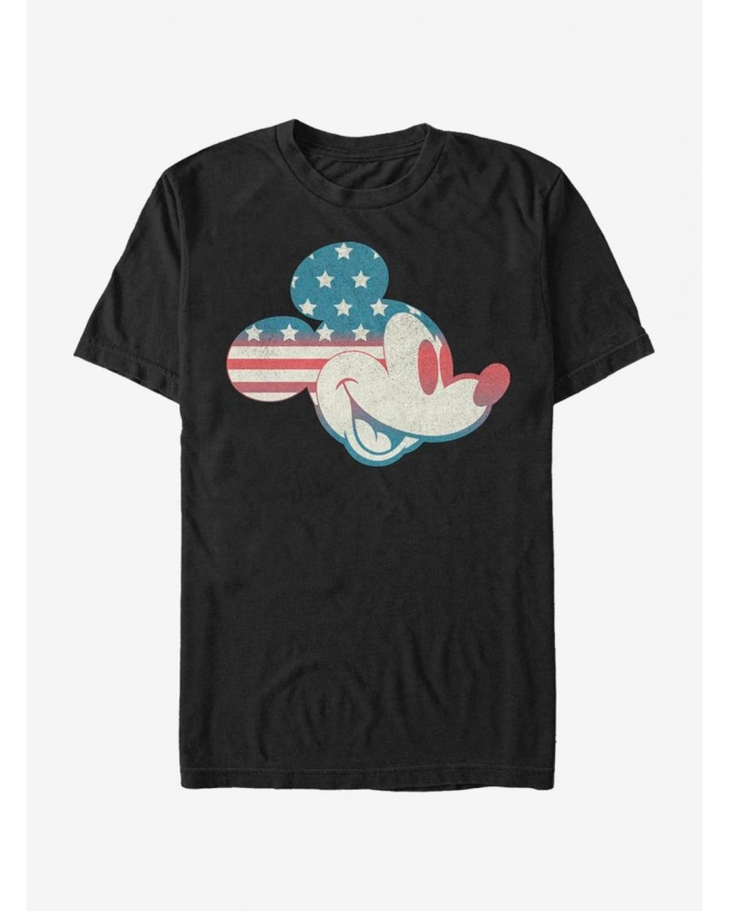 Disney Mickey Mouse Mickey Americana Flag Fill T-Shirt $8.60 T-Shirts