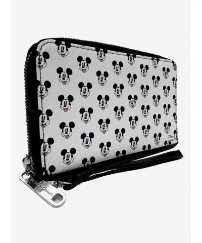 Disney Mickey Mouse Smiling Zip Around Wallet $10.82 Wallets