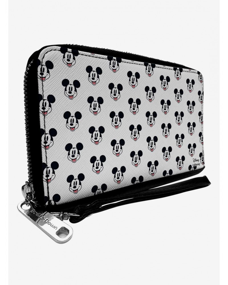 Disney Mickey Mouse Smiling Zip Around Wallet $10.82 Wallets