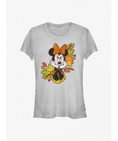Disney Minnie Mouse Fall Leaves Girls T-Shirt $6.77 T-Shirts