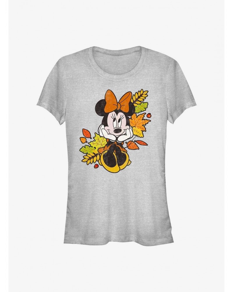 Disney Minnie Mouse Fall Leaves Girls T-Shirt $6.77 T-Shirts