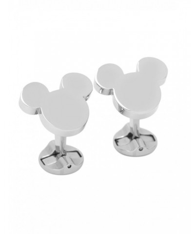 Disney Mickey Mouse Silhouette Stainless Steel Cufflinks $61.01 Cufflinks