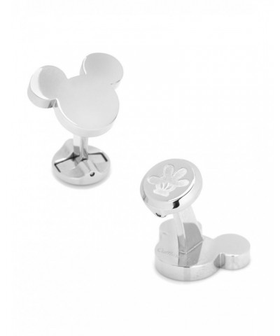 Disney Mickey Mouse Silhouette Stainless Steel Cufflinks $61.01 Cufflinks