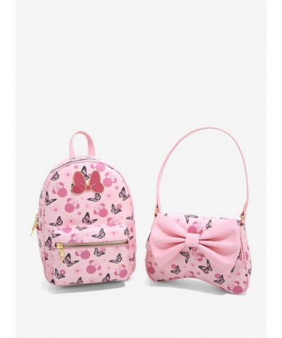 Her Universe Disney Minnie Mouse Butterfly Bow Baguette Bag $13.16 Bags