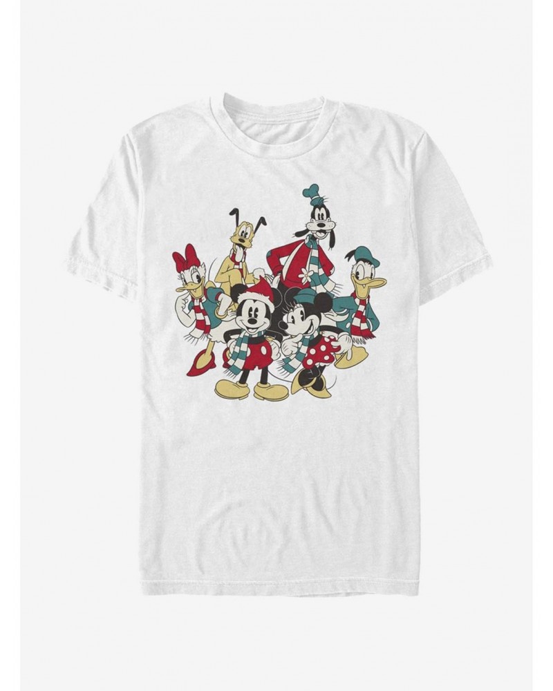 Disney Mickey Mouse Holiday Group T-Shirt $8.03 T-Shirts