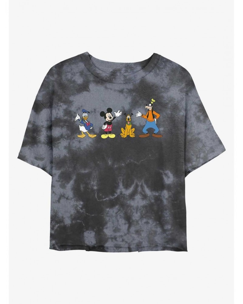 Disney Mickey Mouse Just The Boys Tie-Dye Girls Crop T-Shirt $7.63 T-Shirts