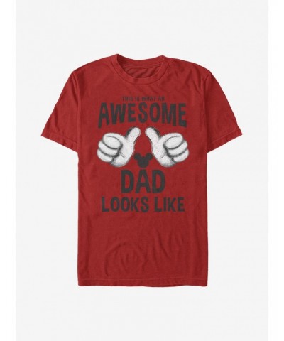 Disney Mickey Mouse Awesome Dad T-Shirt $6.88 T-Shirts