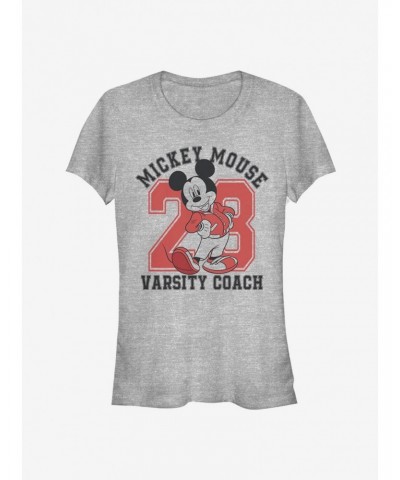 Disney Mickey Mouse Varsity Coach Classic Girls T-Shirt $8.37 T-Shirts